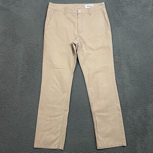 Bonobos Chino Pants Mens 32 Beige Tan Straight Fit Washed Chinos Casual 32x32